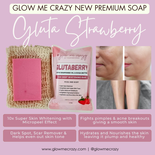 1pc Gluta Strawberry Soap 135g