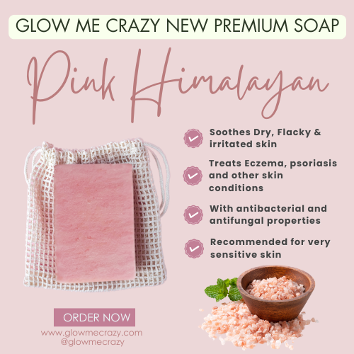 1pc Pure Pink Himalayan Soap 135g